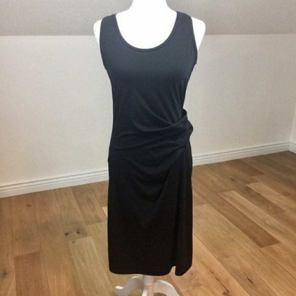 Theory Rubric Ruched Stretch Jersey Tank Dress L - Picture 2 of 6